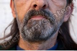 Mouth Man White Casual Average Bearded